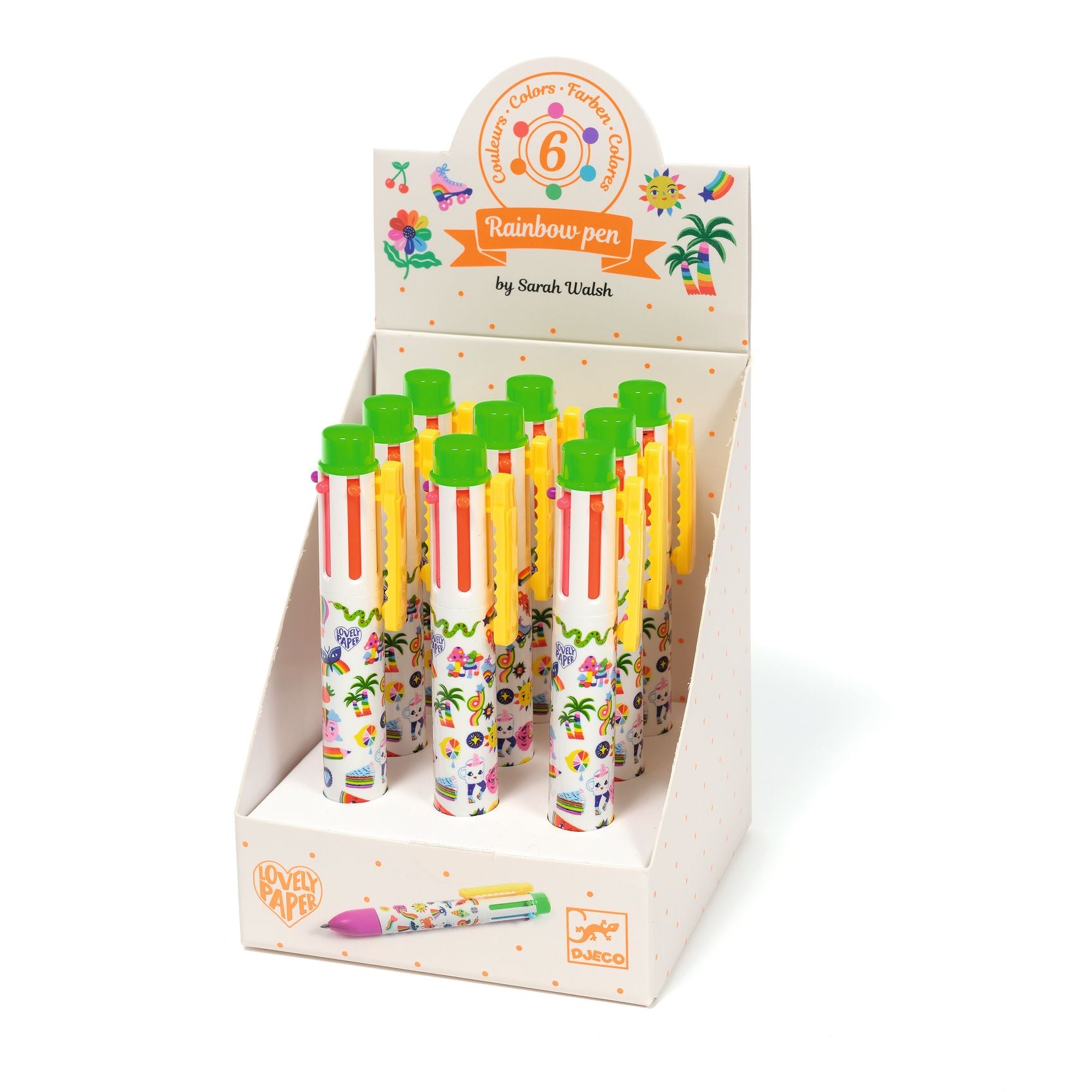 Rainbow Pen Sarah Djeco - présentoir