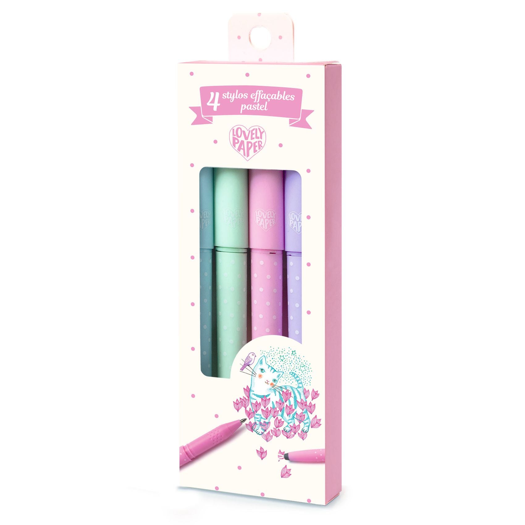 Stylos effaçables pastel Djeco - packaging