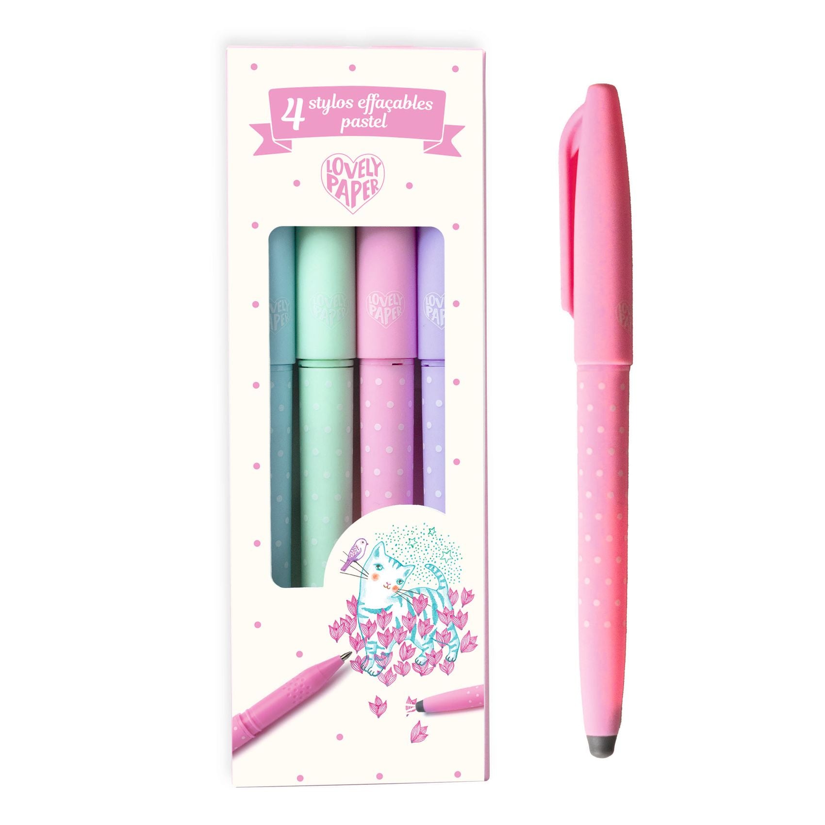 Stylos effaçables pastel Djeco - stylos