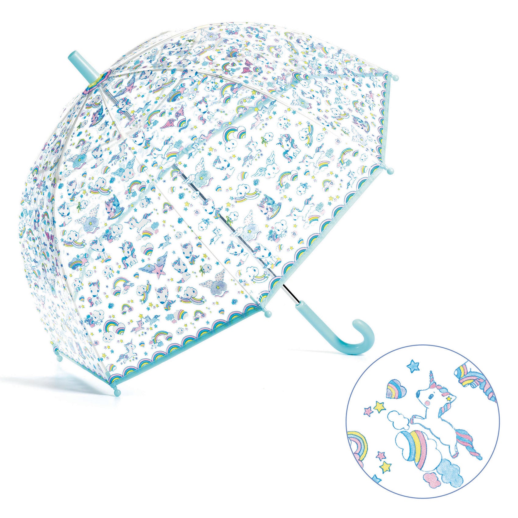 Parapluie Licornes Djeco - détail