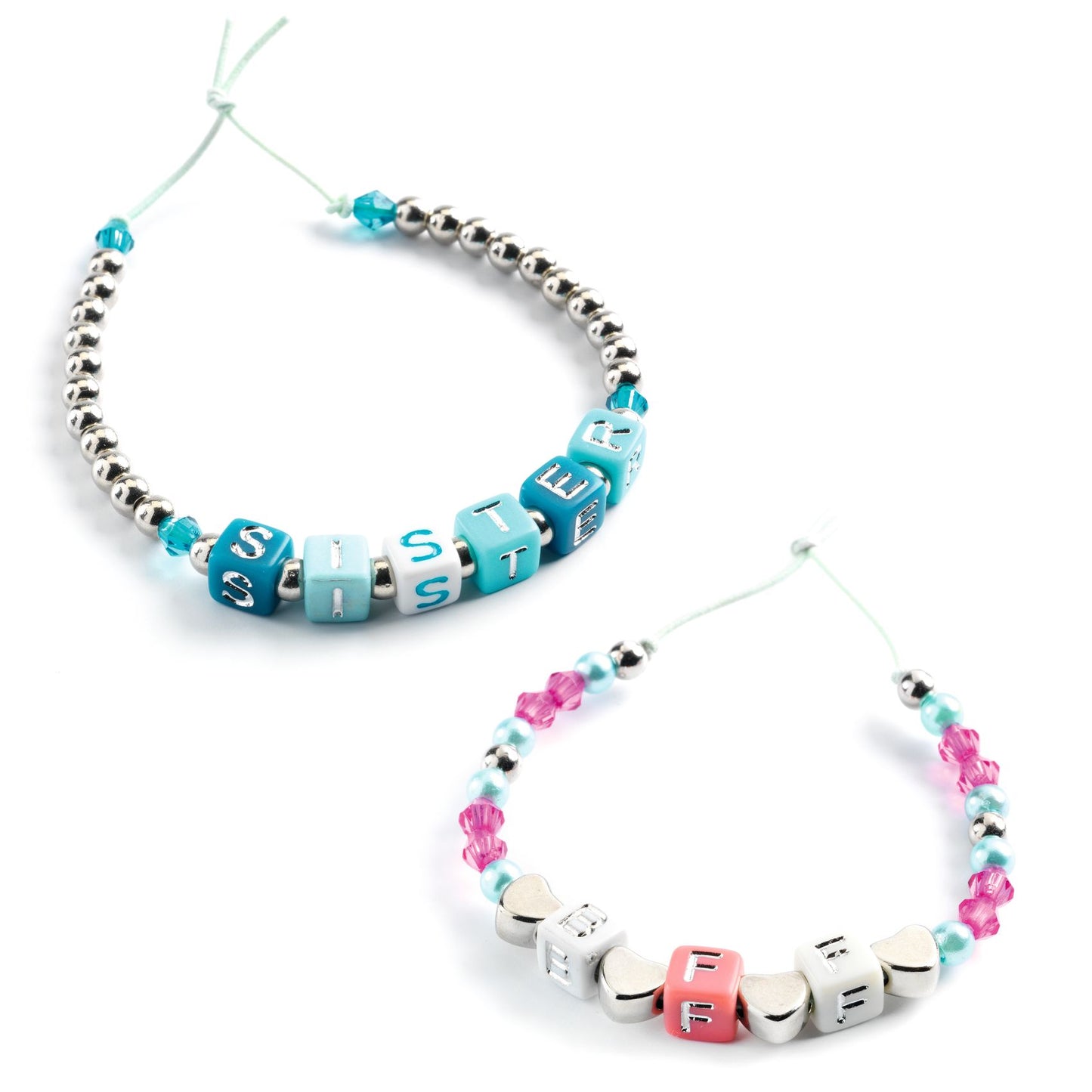 Perles alphabet Argent Djeco - bracelets