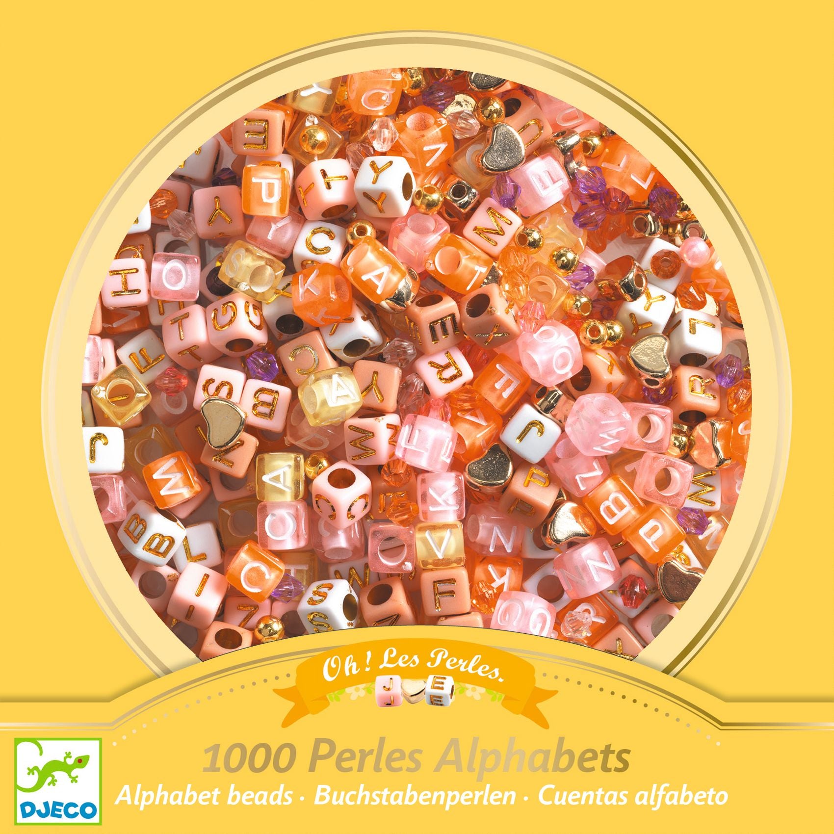 Perles alphabet Or Djeco - coffret