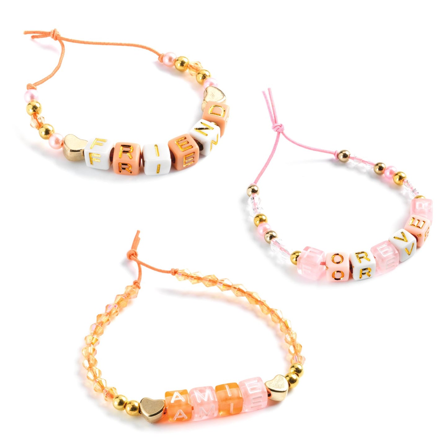 Perles alphabet Or Djeco - bracelets