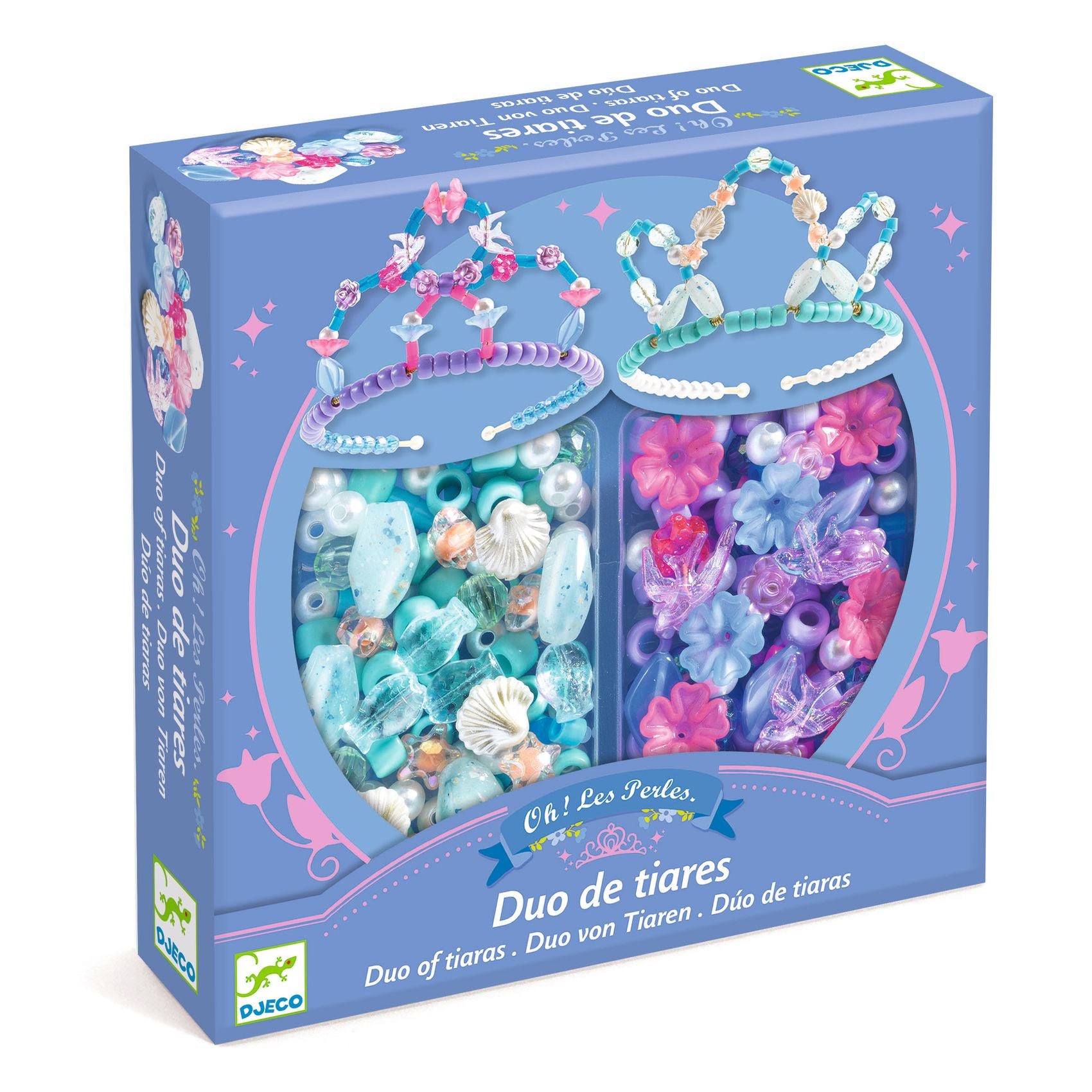 Duo de tiares Bleu Djeco - boîte