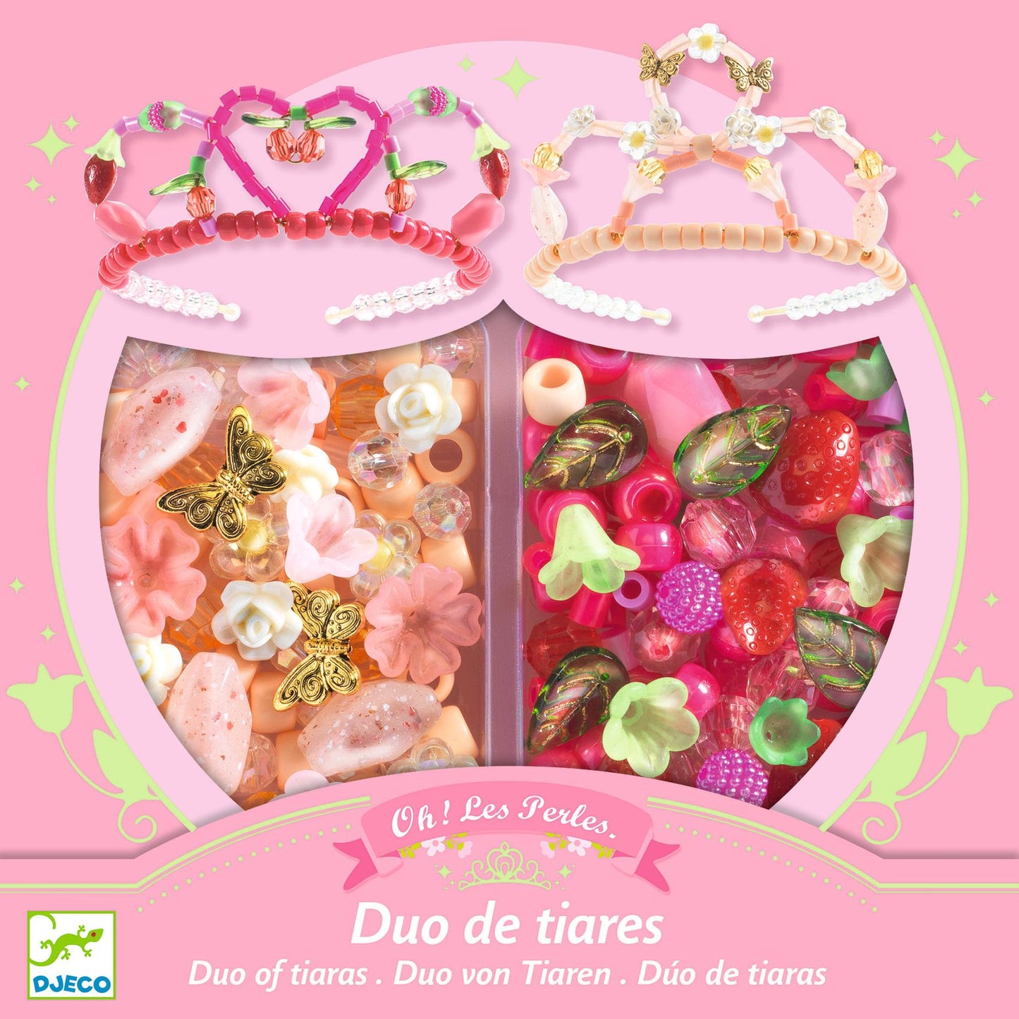 Duo de tiares Rose Djeco - packaging