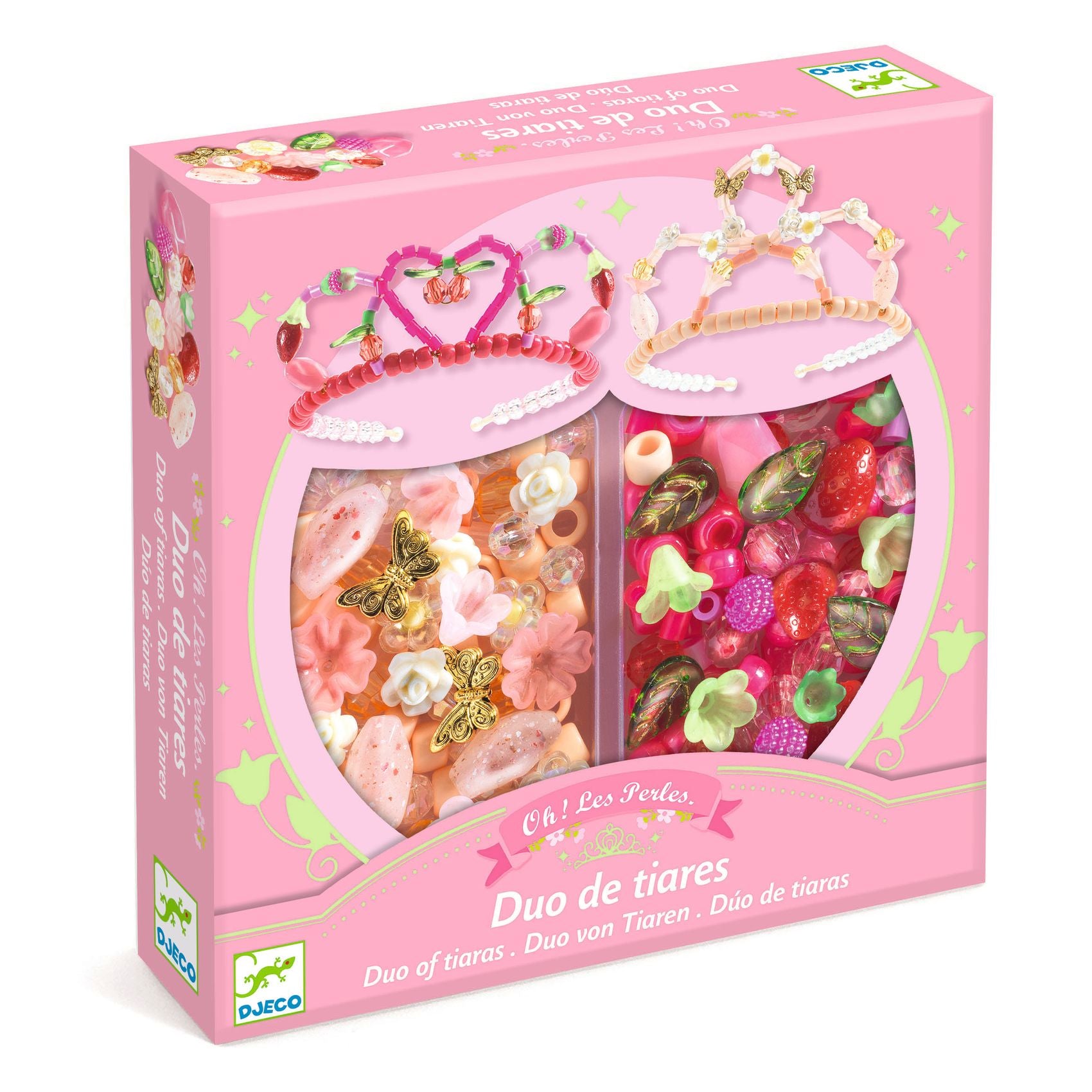 Duo de tiares Rose Djeco - boîte