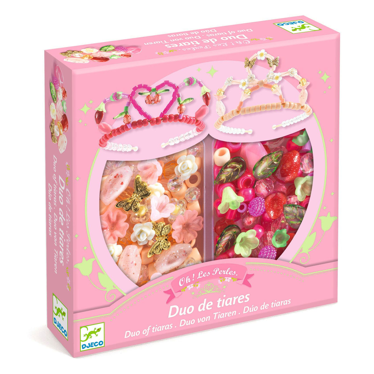 Duo de tiares Rose Djeco - boîte