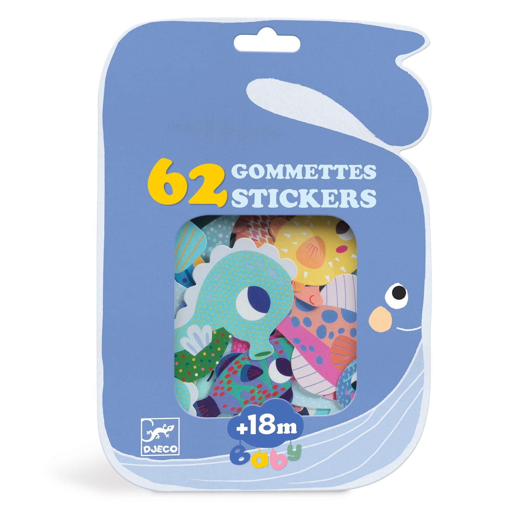 Gommettes Animaux de la mer Djeco - boîte