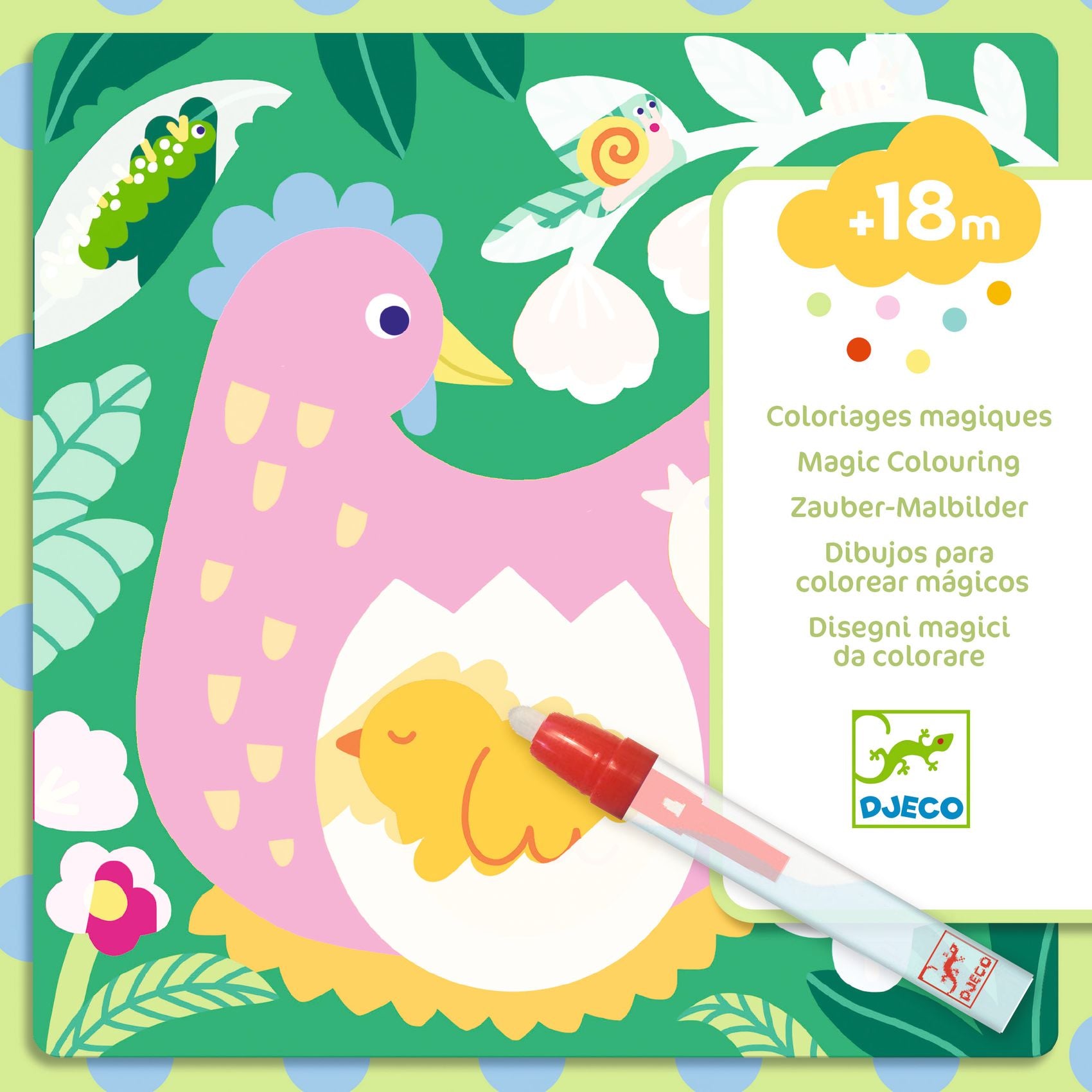 Coloriages magiques du jardin Djeco - packaging