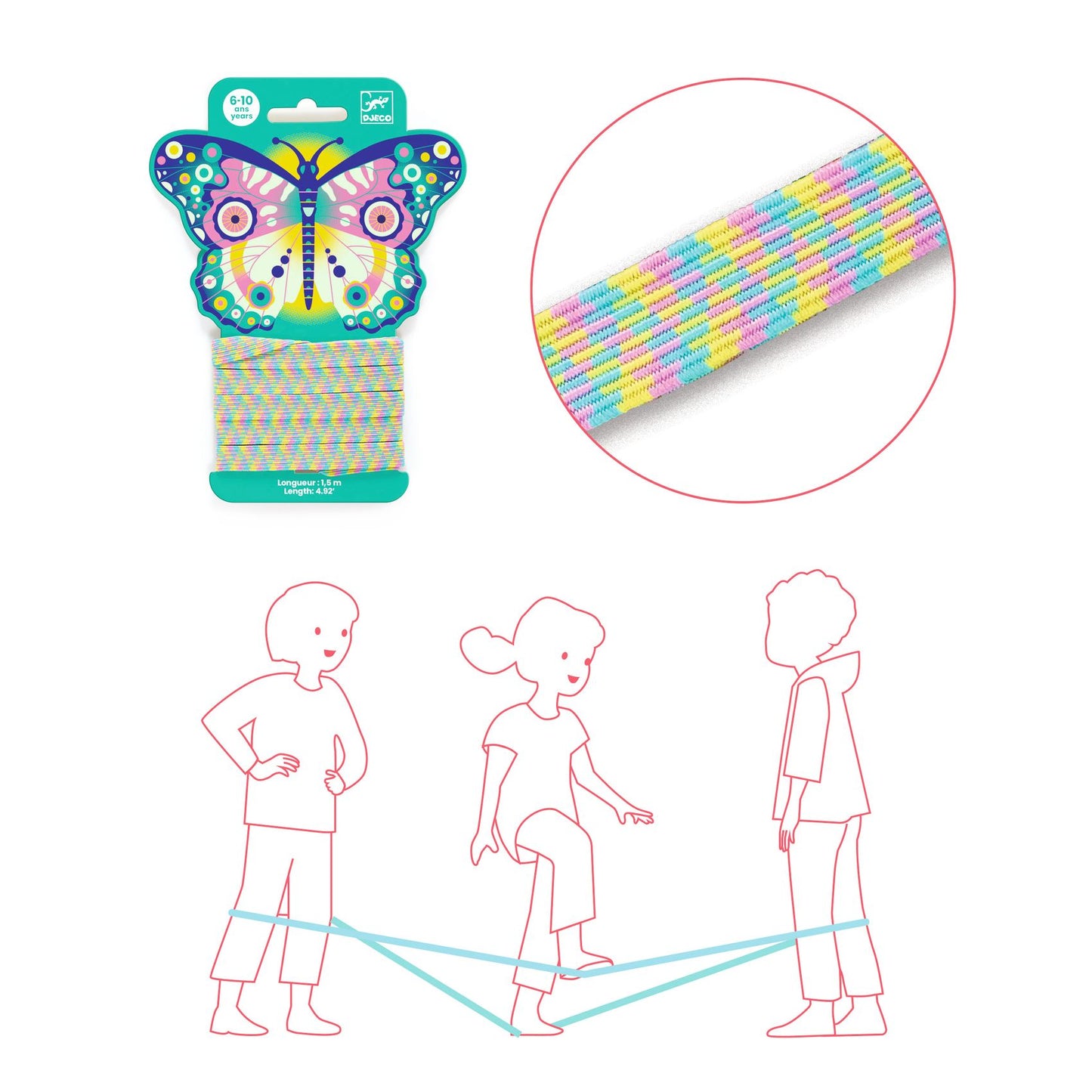Jeu de l'élastique Papillon Djeco