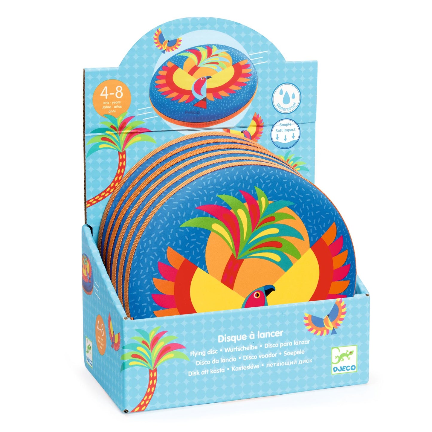 Disque volant Flying Bird Djeco - présentoir