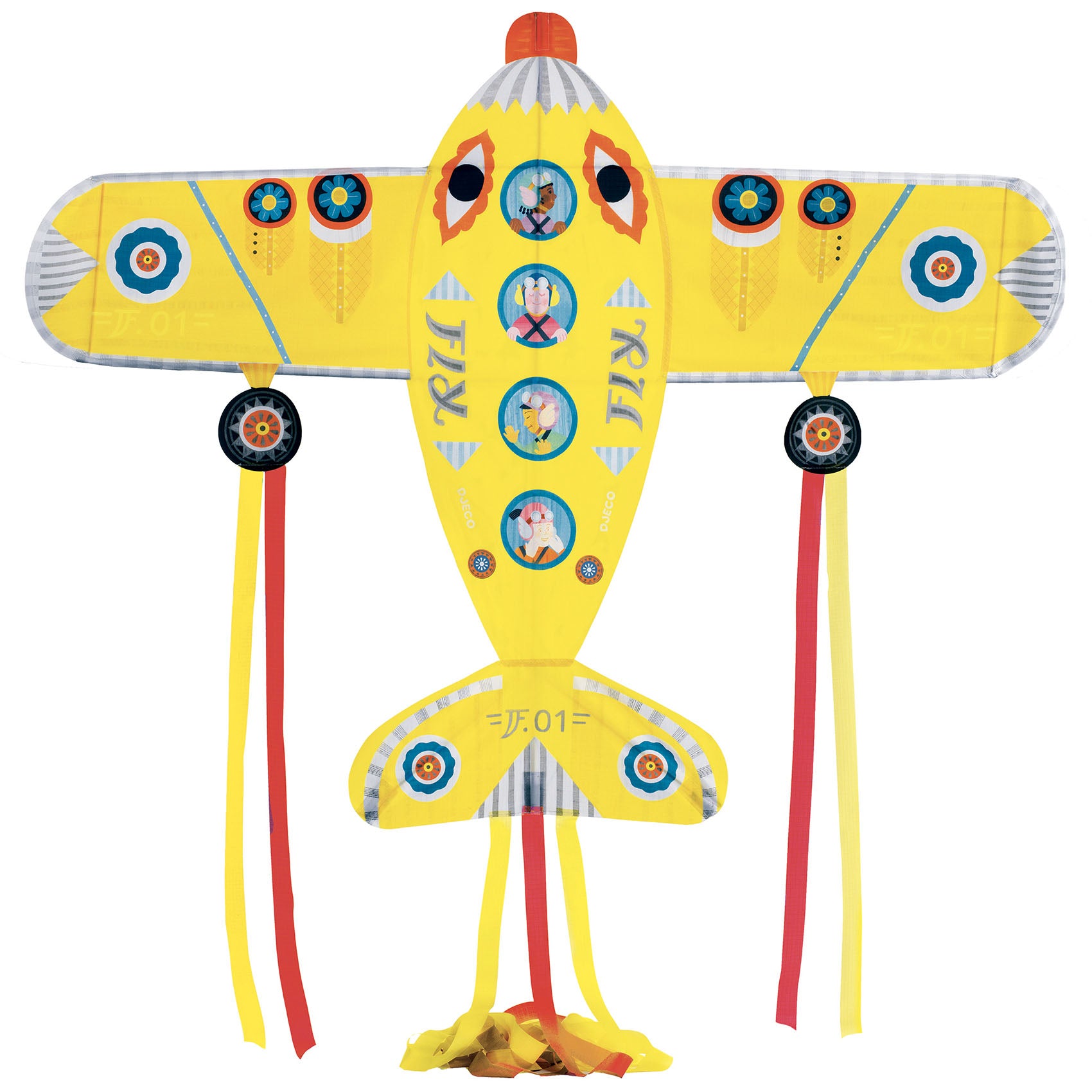 Cerf-volant géant Maxi Plane Djeco