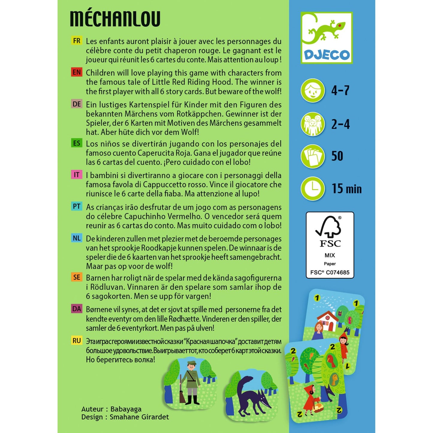 Méchanlou Djeco - contenu