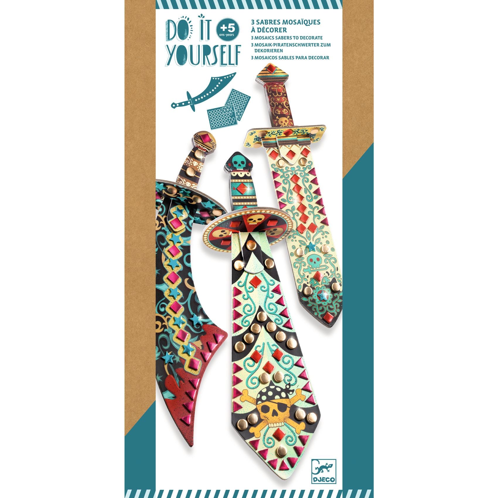 Sabres de pirate Djeco - packaging