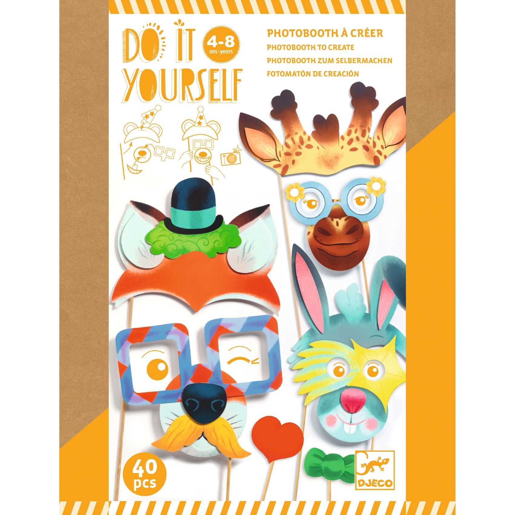 Photobooth La fiesta des animaux Djeco - packaging