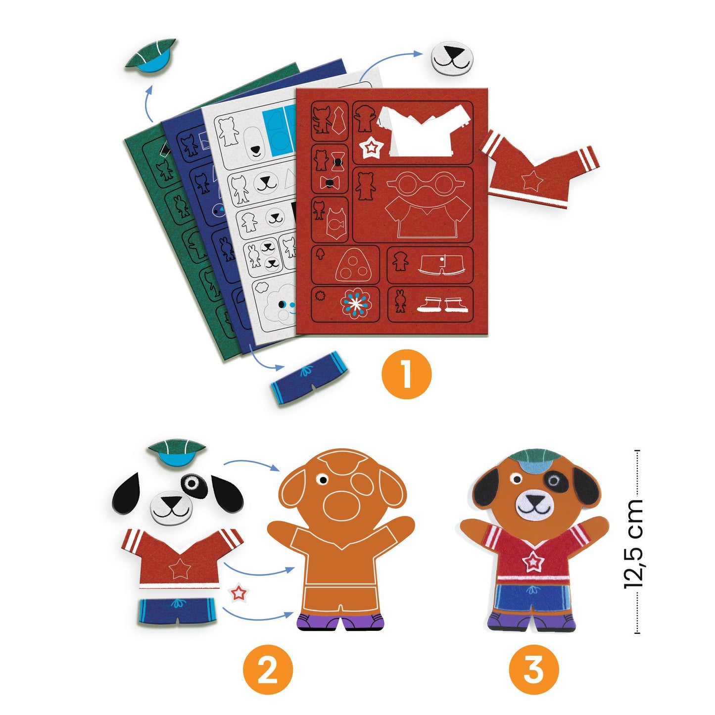 Magnets Funky Family Djeco - magnets