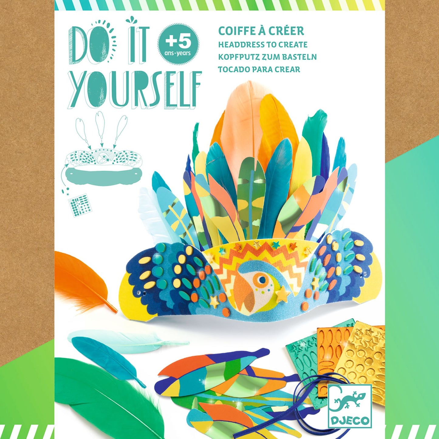 Coiffe tropicale Rio Djeco - packaging