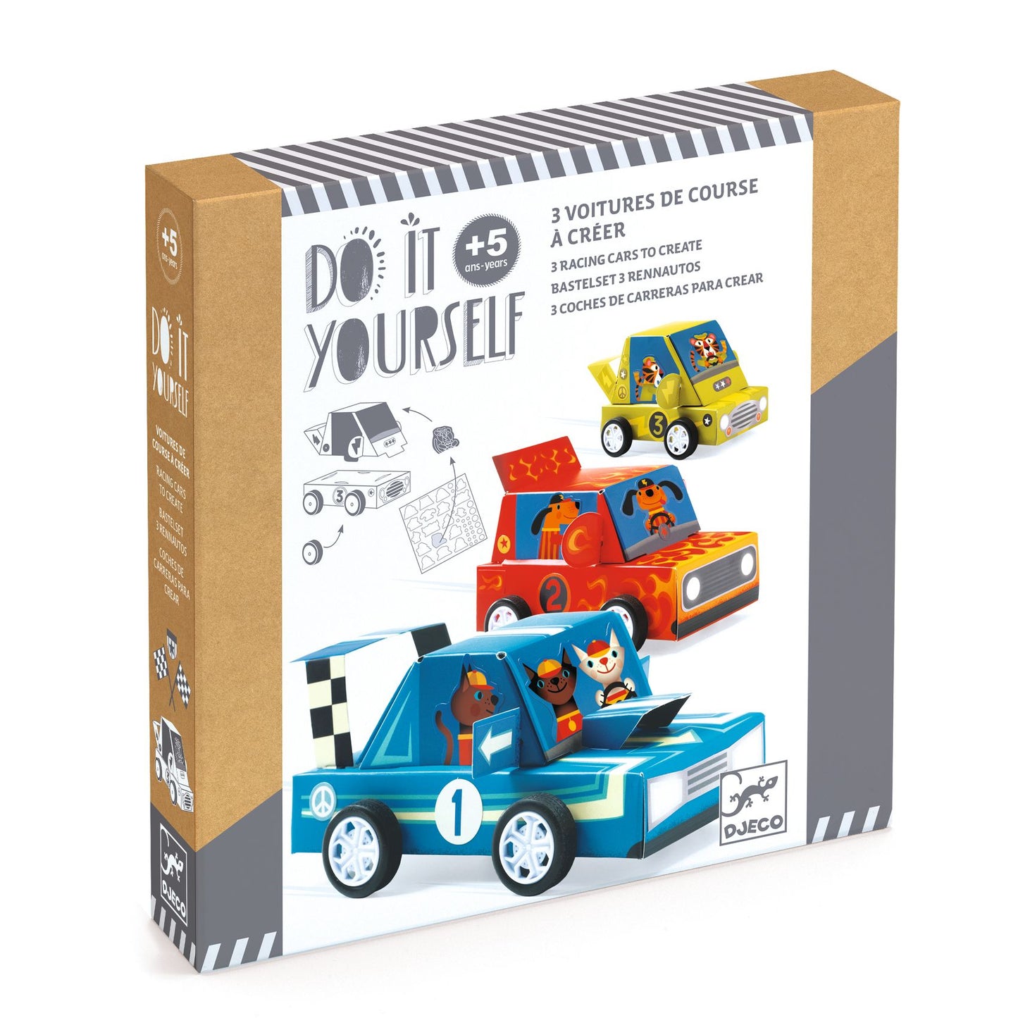 Voitures de course à créer Grand Prix Djeco - boîte