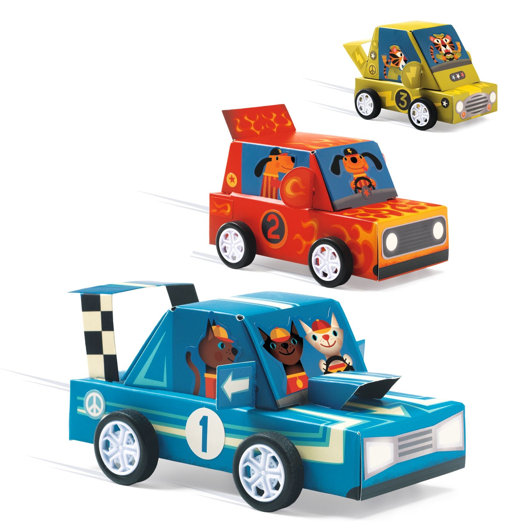 Voitures de course à créer Grand Prix Djeco - voitures