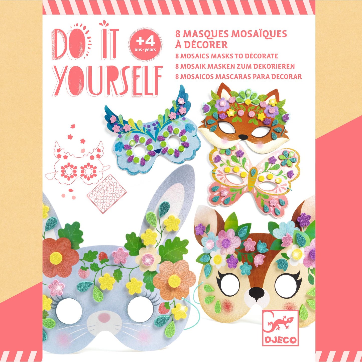 Masques Animaux de la forêt Djeco - packaging