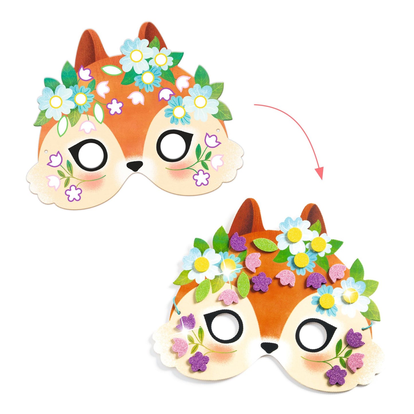 Masques Animaux de la forêt Djeco - détail