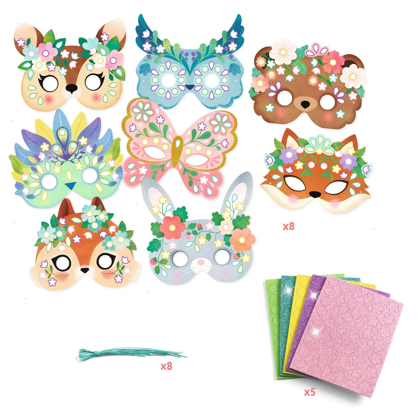Masques Animaux de la forêt Djeco - création