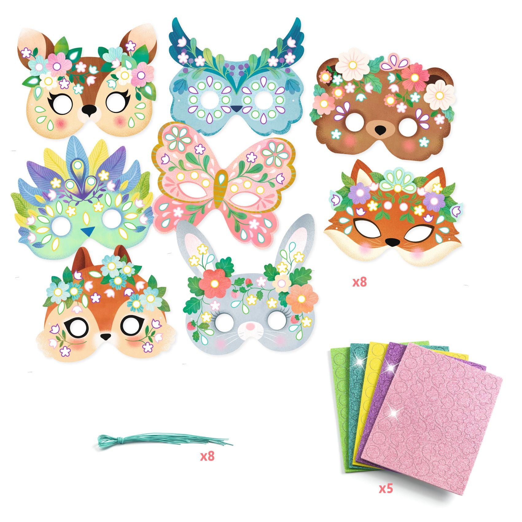 Masques Animaux de la forêt Djeco - création