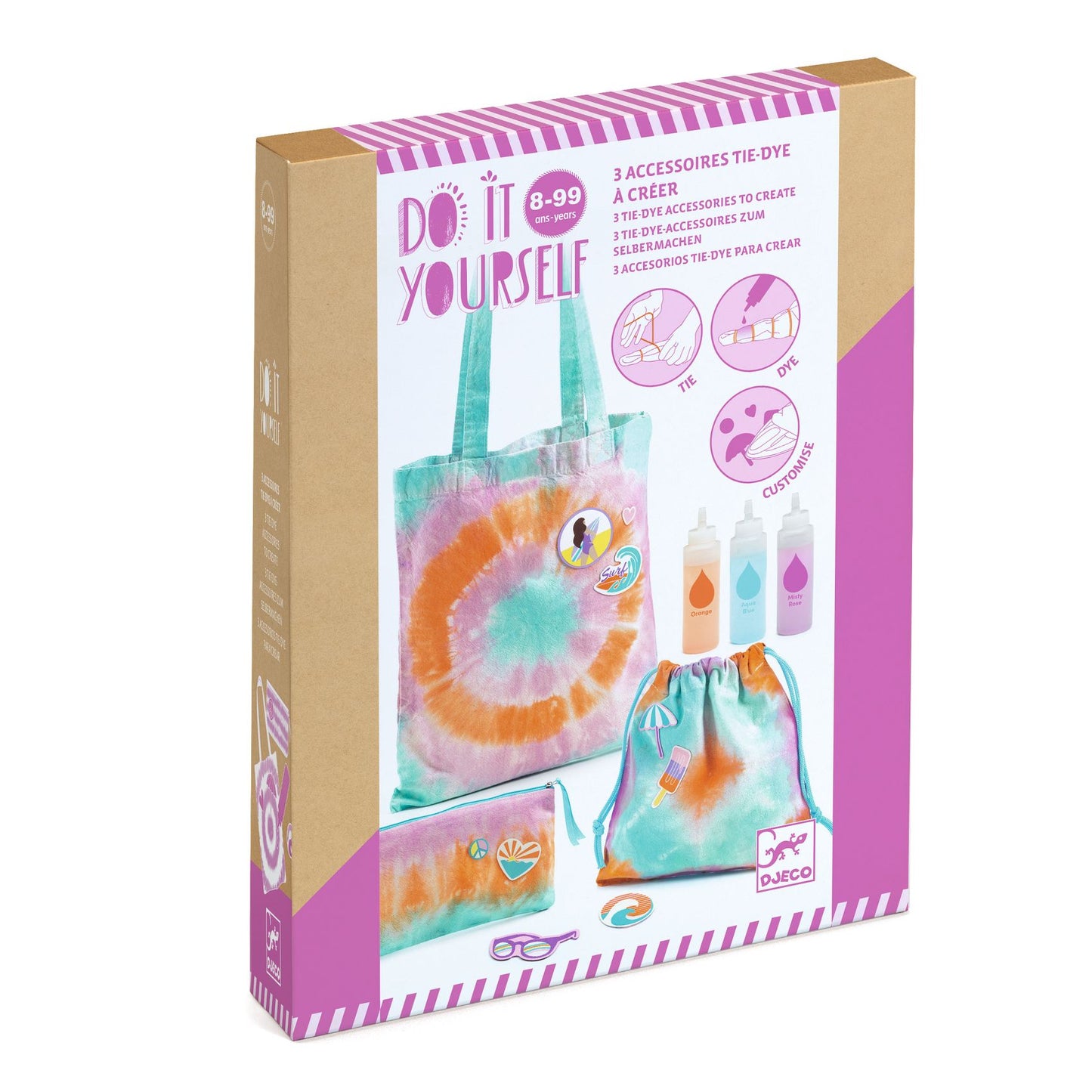 Kit tie-dye Sunshine Camp Djeco - boîte