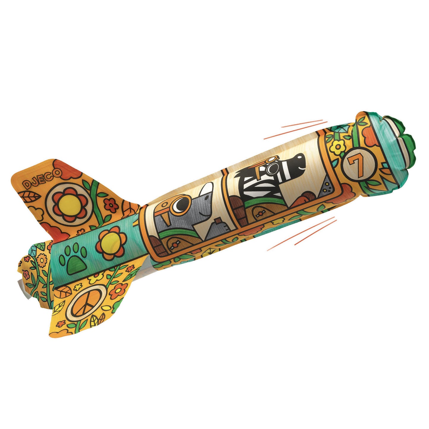 Avions gonflables à colorier Djeco - détail
