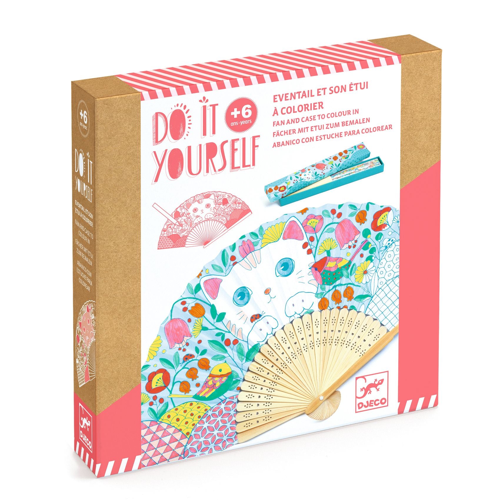 Éventail à colorier Koneko Djeco - boîte