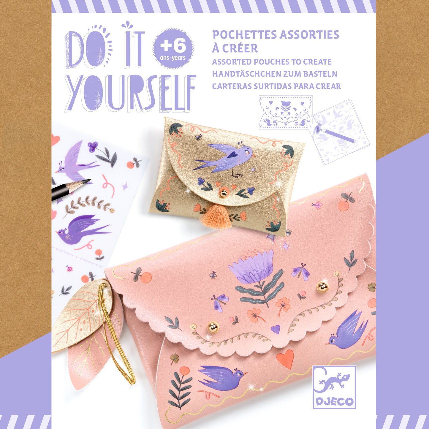 Pochettes Sweet Fashionista Djeco - packaging
