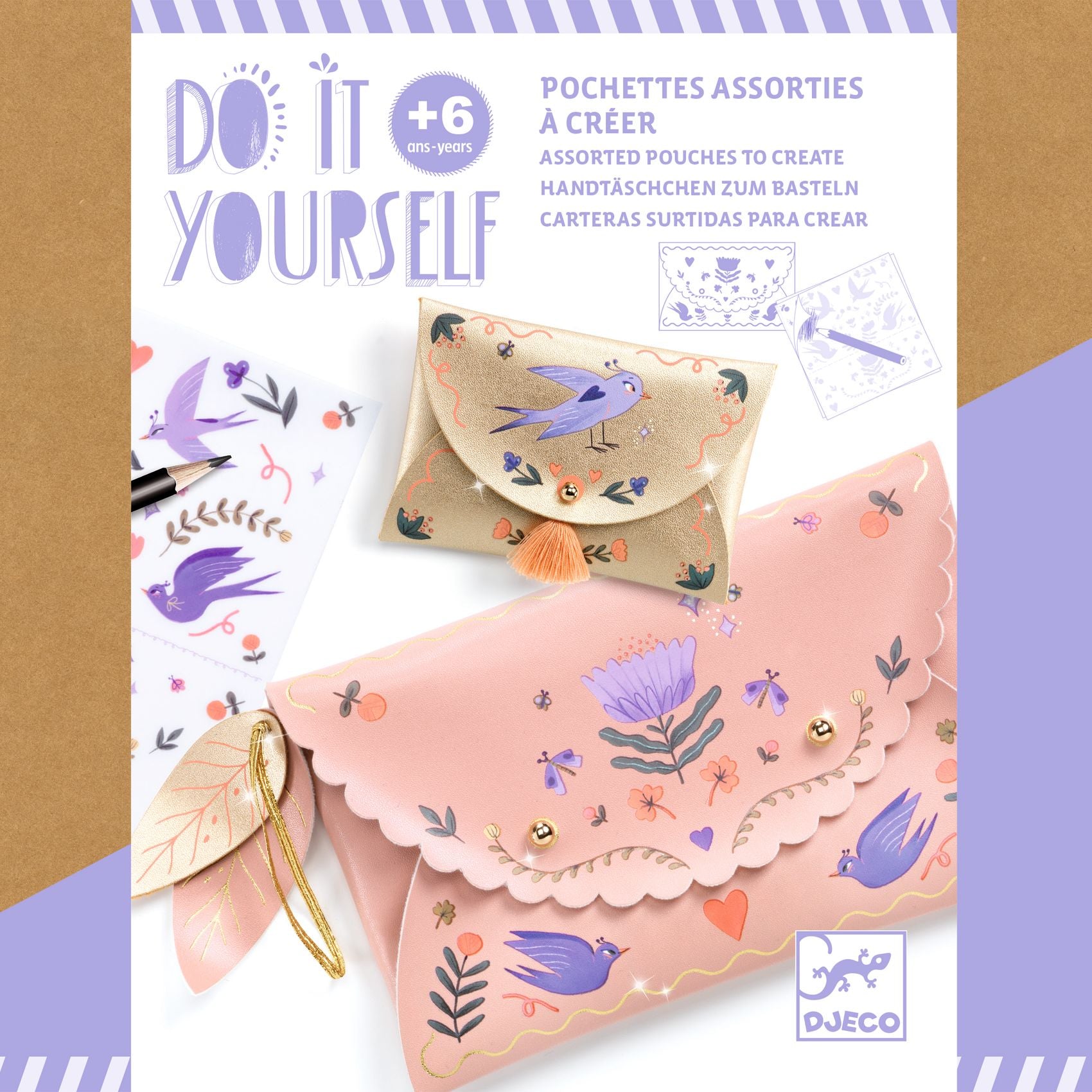 Pochettes Sweet Fashionista Djeco - packaging