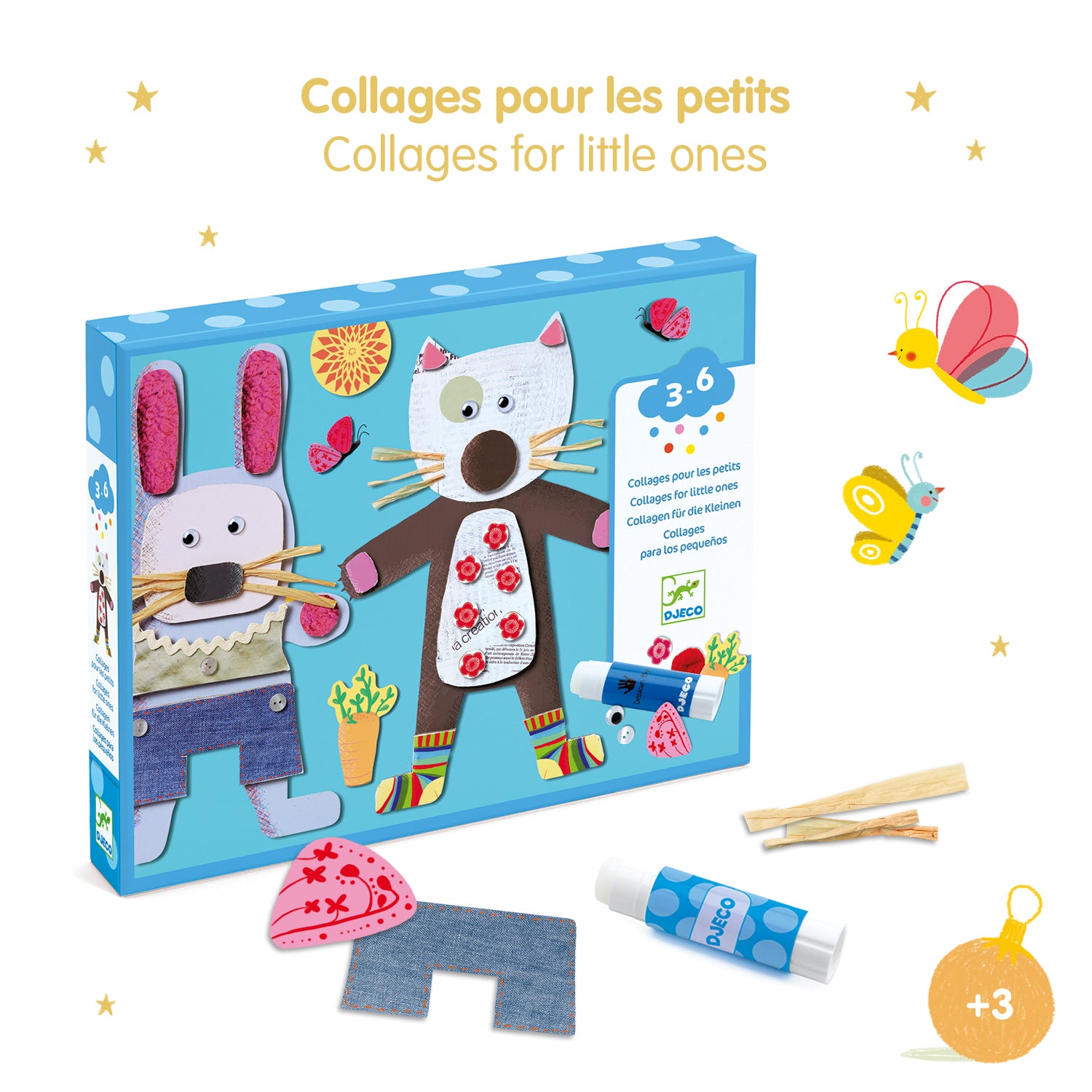 Collages pour les petits Djeco - ambiance
