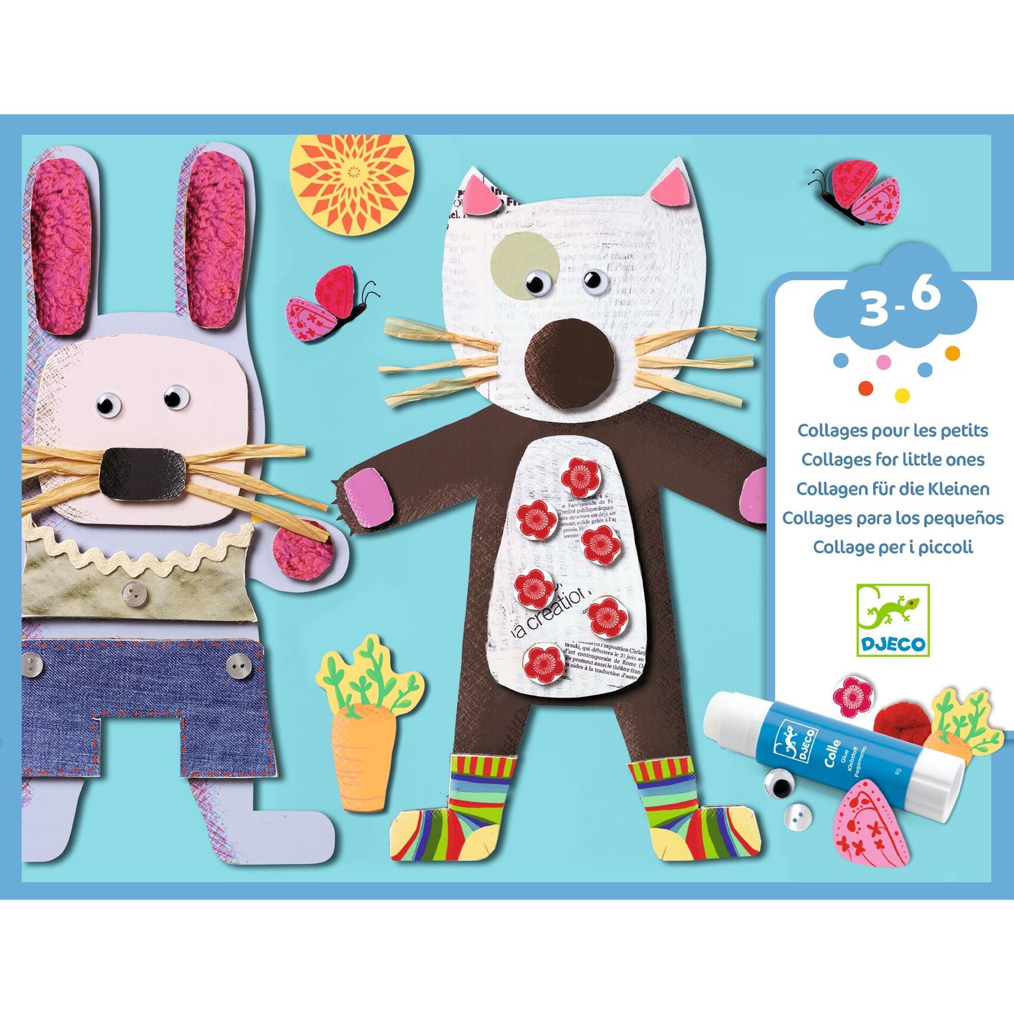 Collages pour les petits Djeco - packaging
