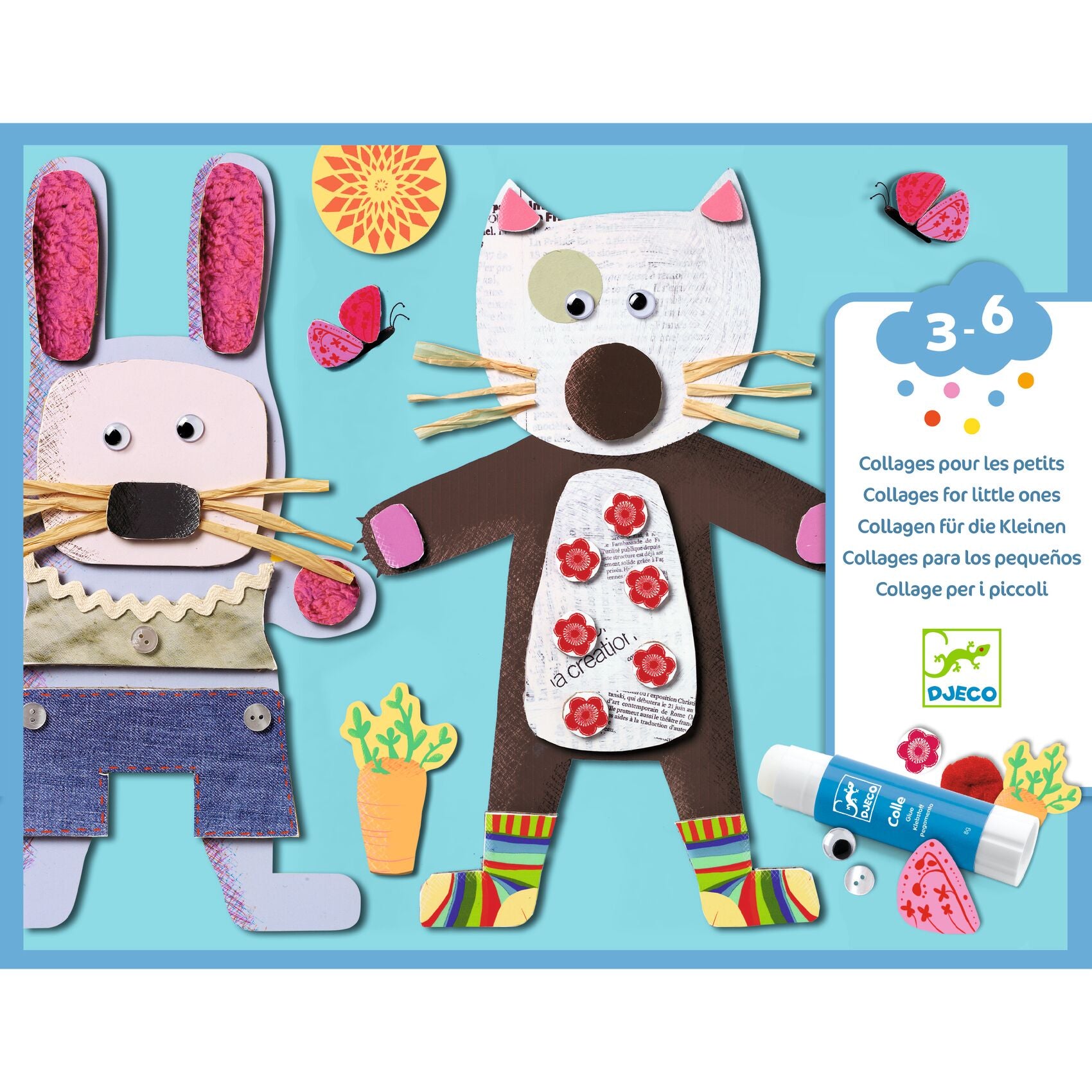 Collages pour les petits Djeco - packaging