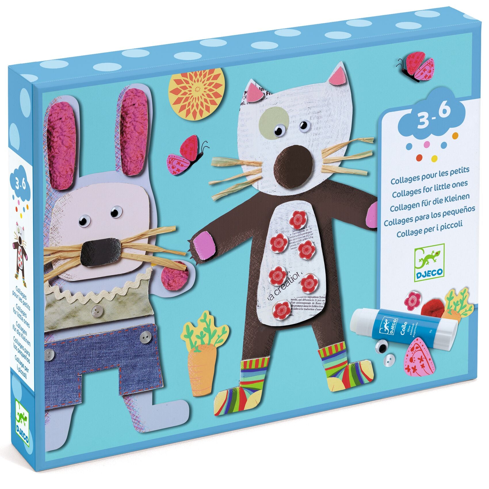 Collages pour les petits Djeco - boîte