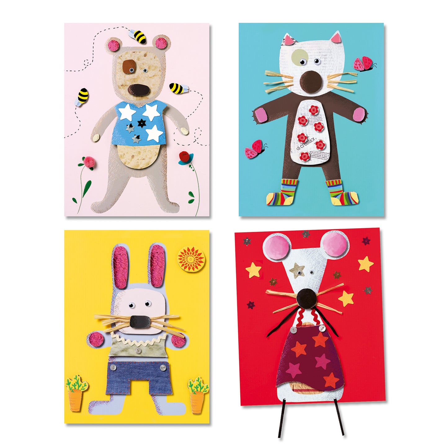 Collages pour les petits Djeco - tableaux