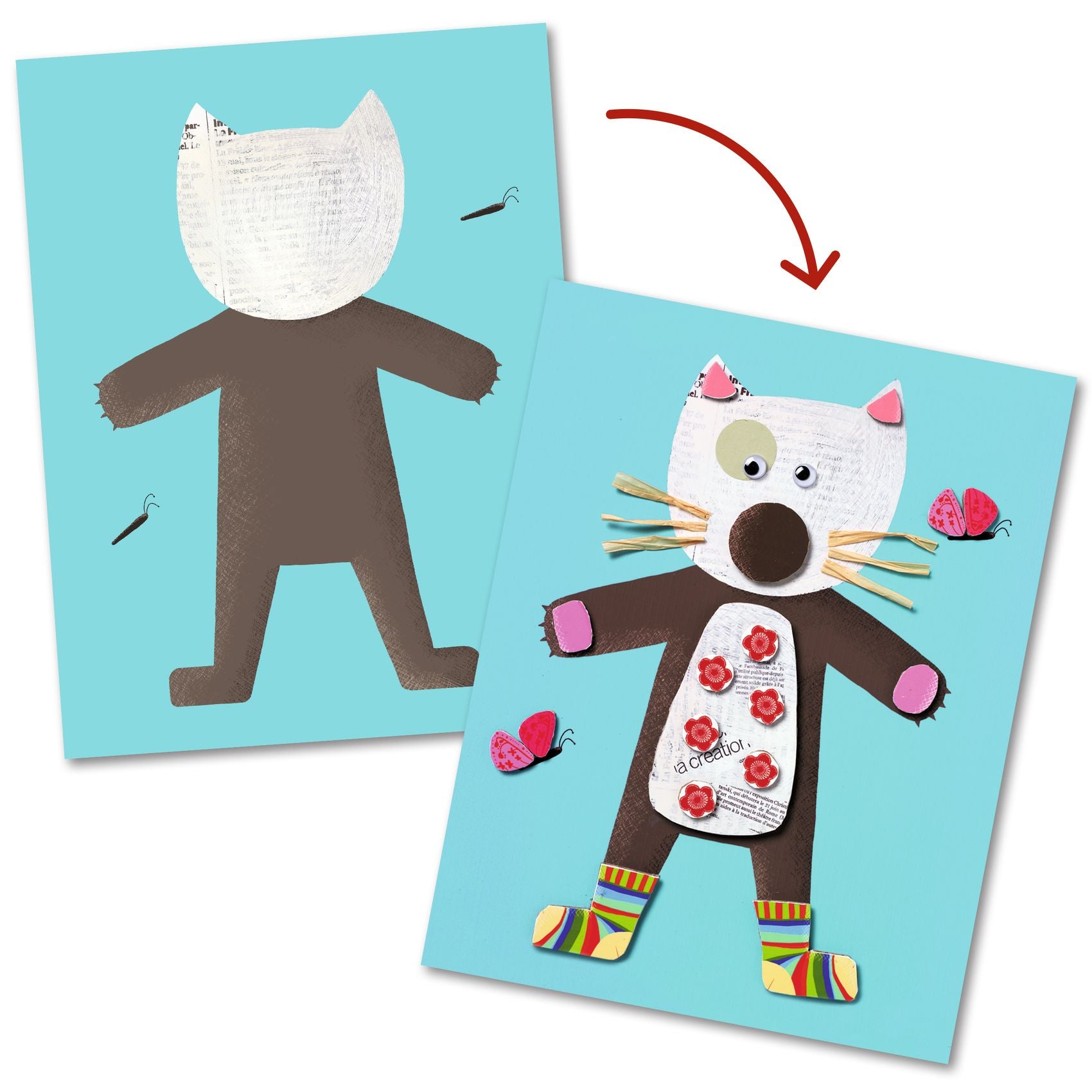 Collages pour les petits Djeco - détail