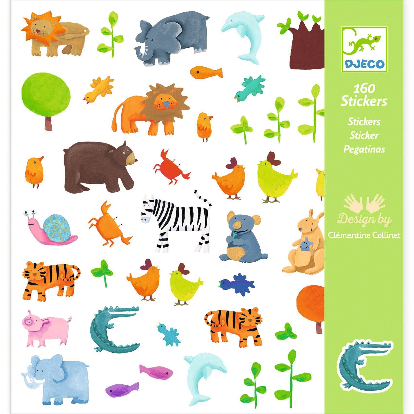 Stickers Animaux Djeco - pochette