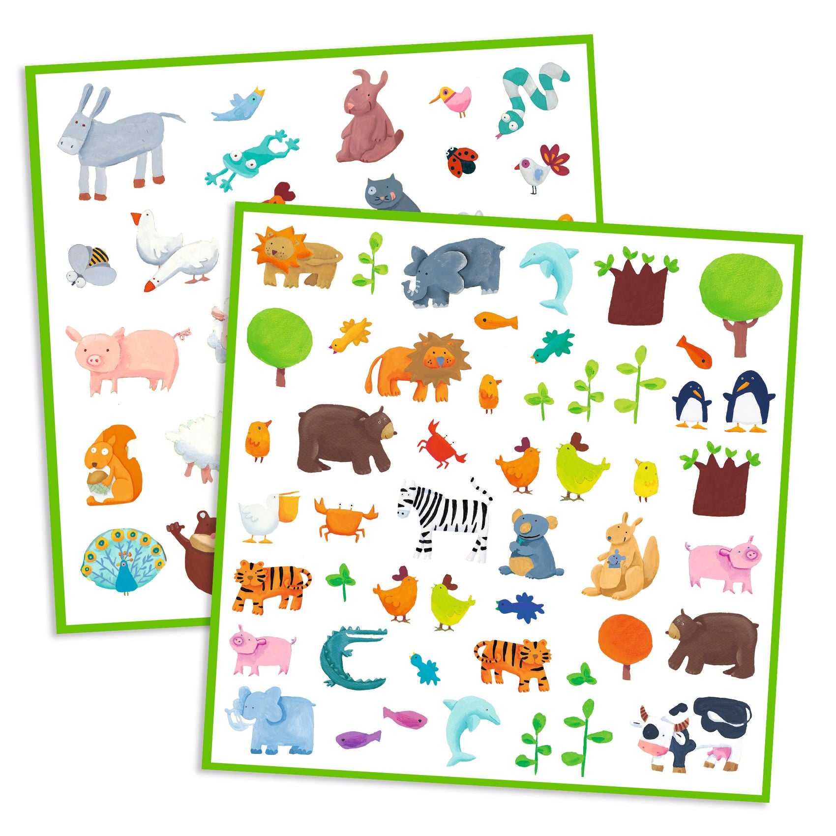 Stickers Animaux Djeco - planches