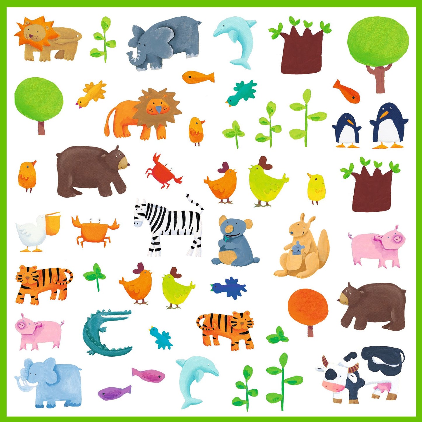 Stickers Animaux Djeco - détail