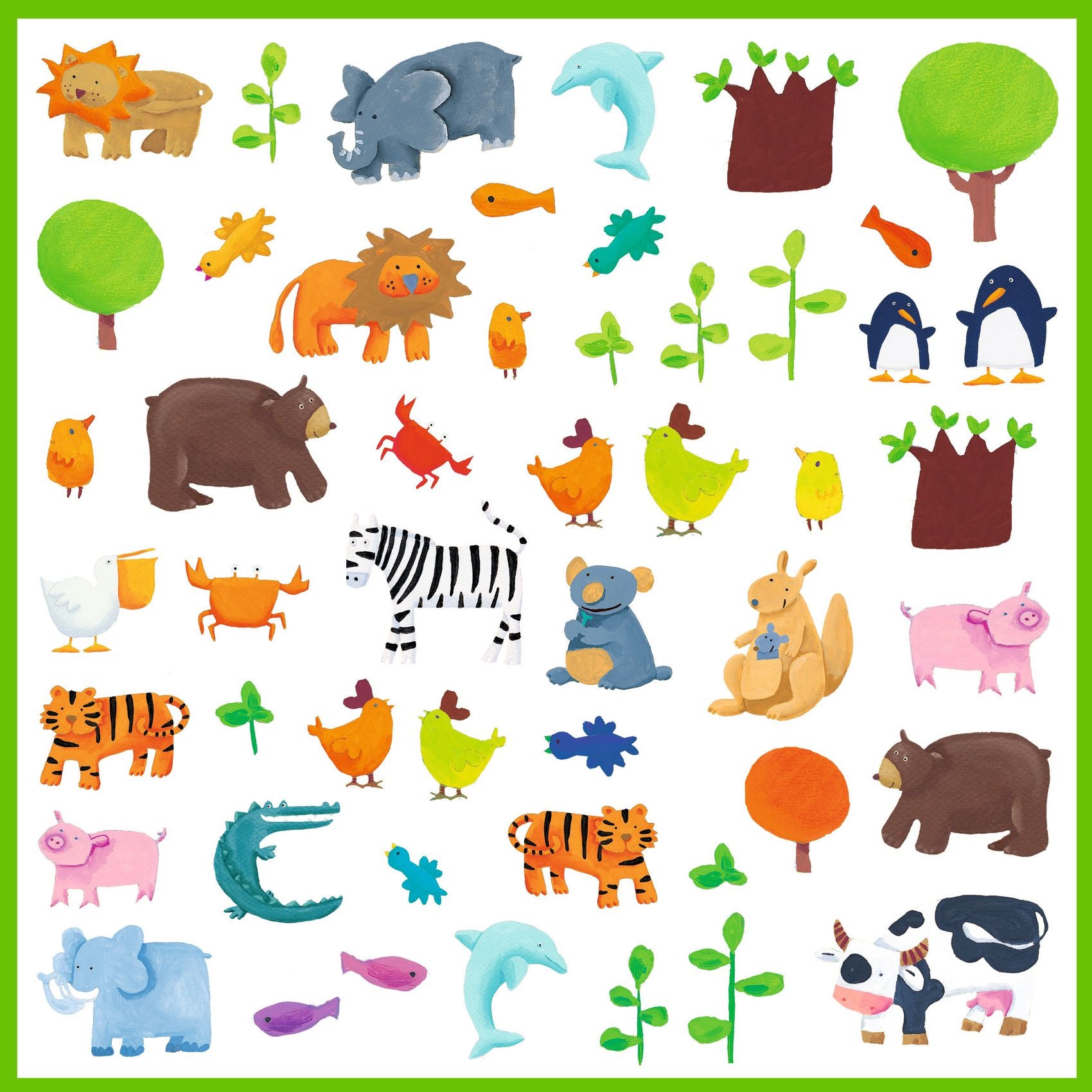 Stickers Animaux Djeco - détail