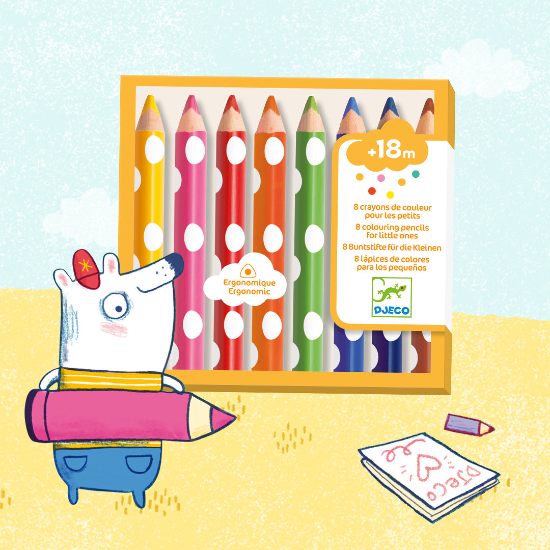 Crayons pour les petits Djeco - ambiance