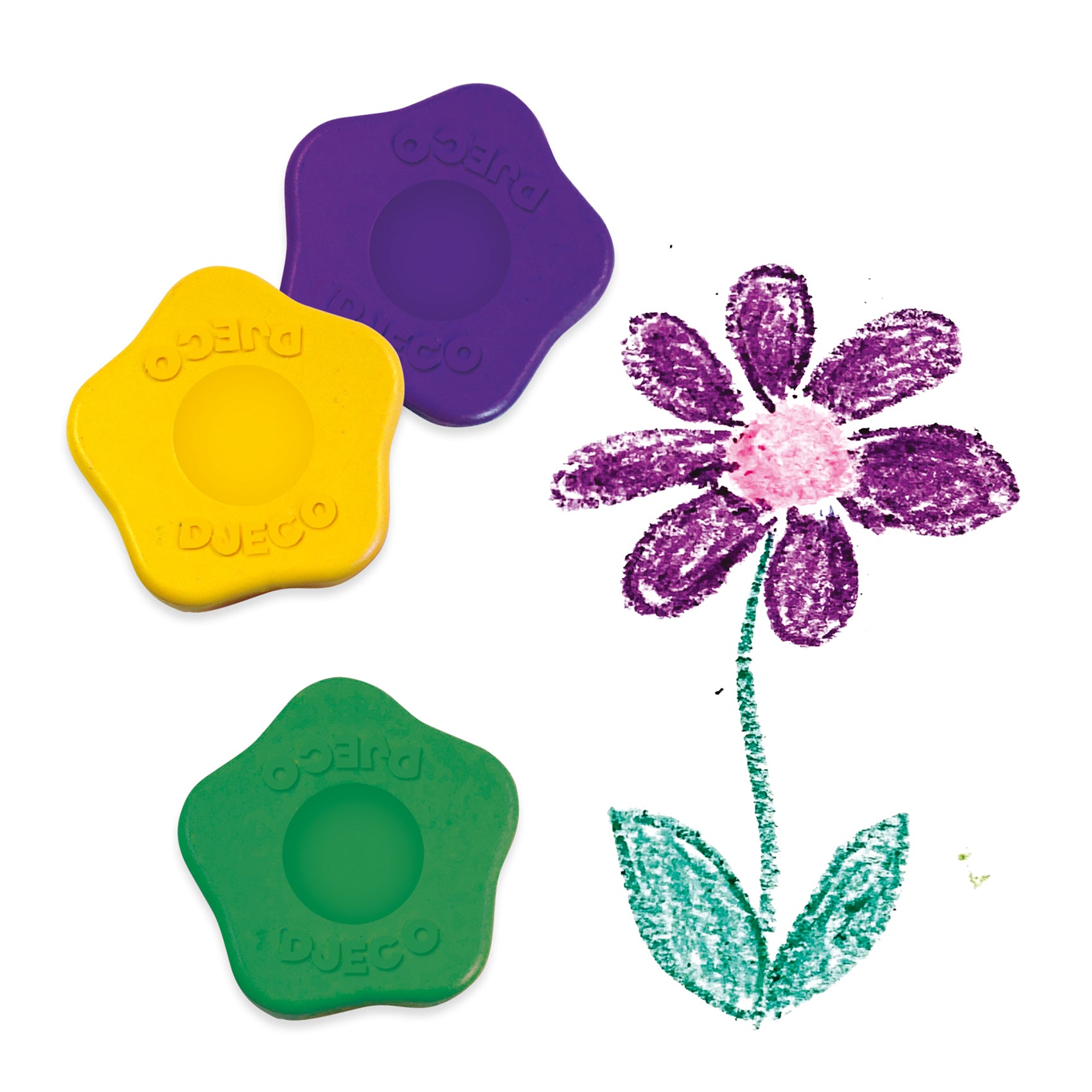 Crayons fleurs Djeco - crayons