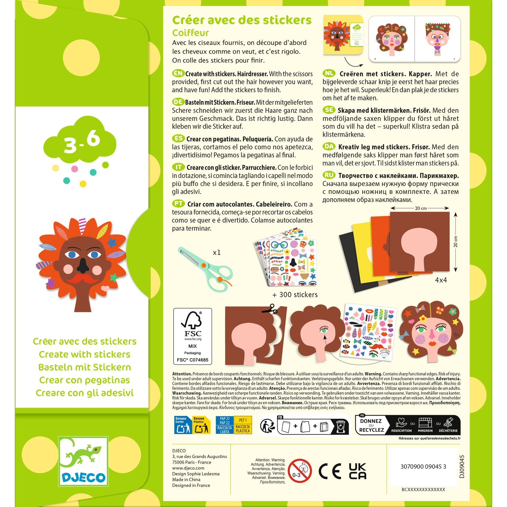 Activité Coiffeur Djeco - détail