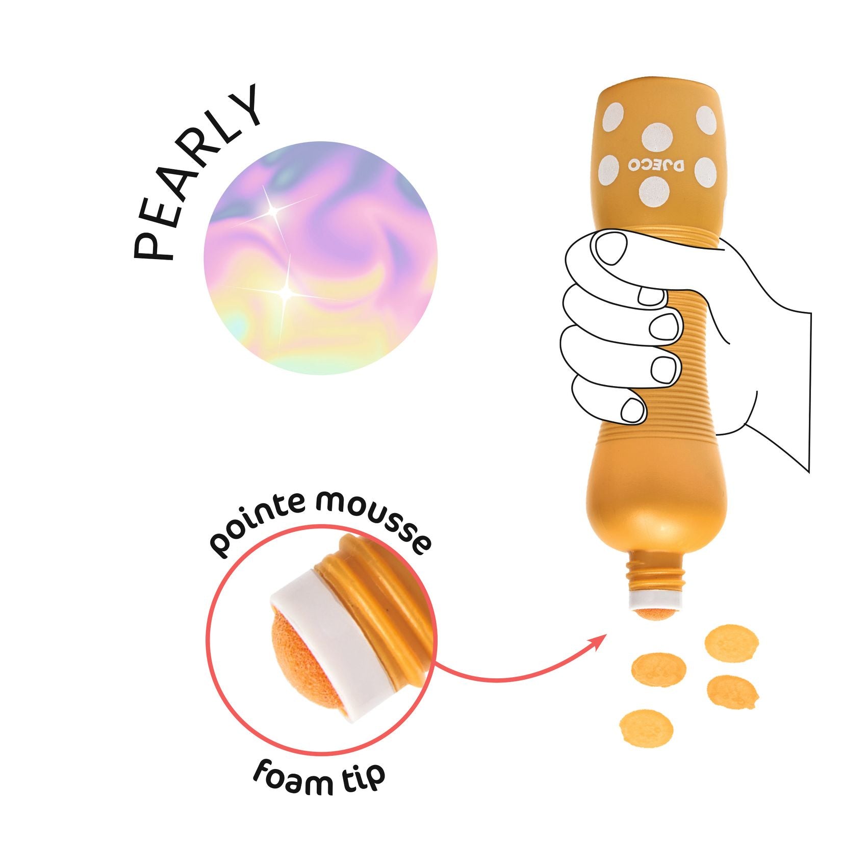 Marqueurs Pearly Djeco - utilisation