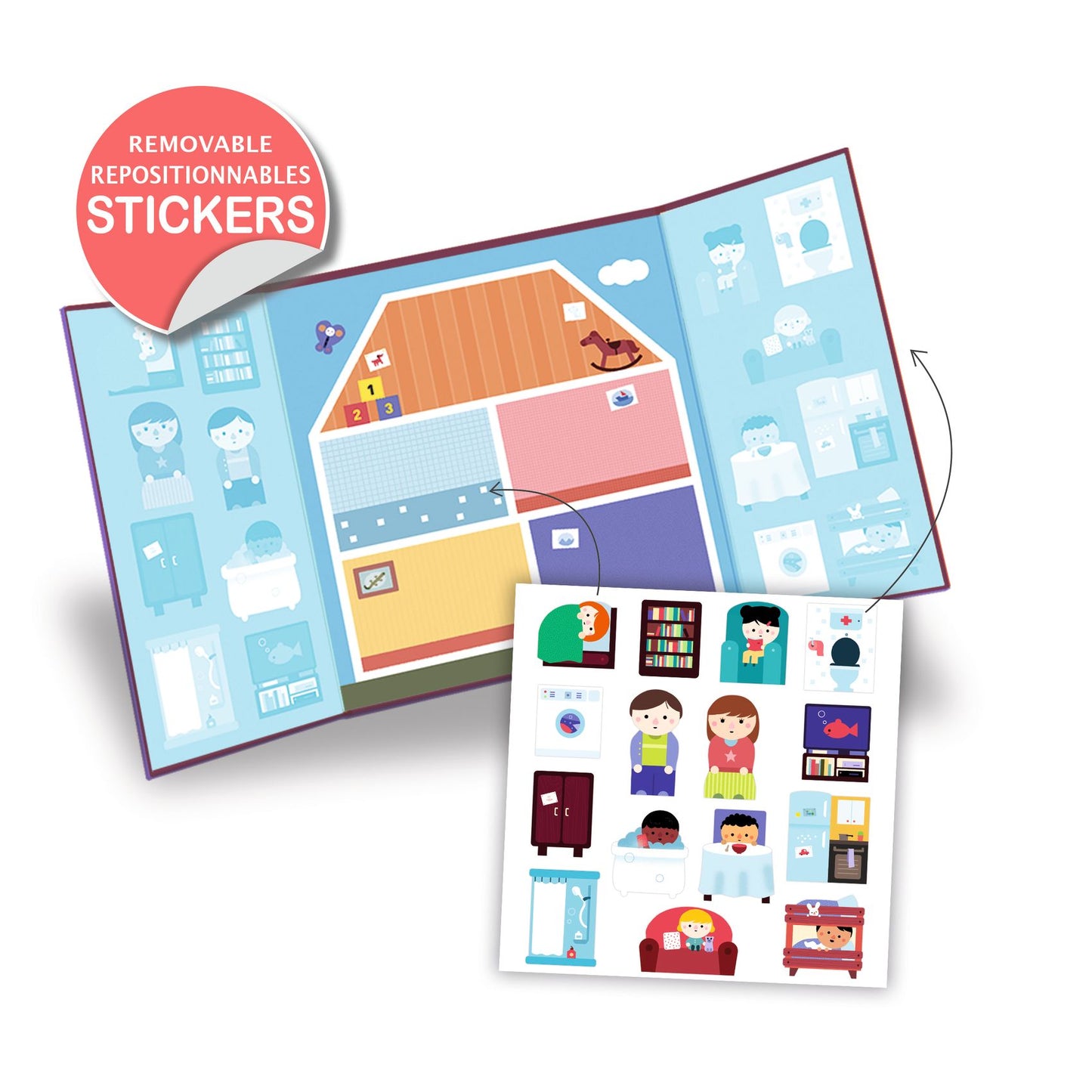 Stickers La maison Djeco - activité