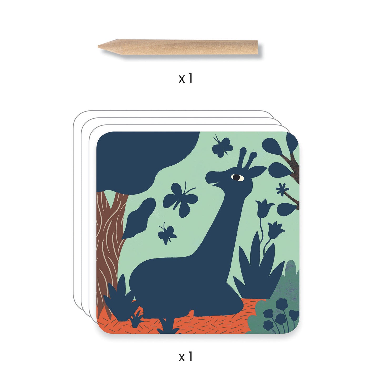 Cartes à gratter Grosses bêtes Djeco - activité