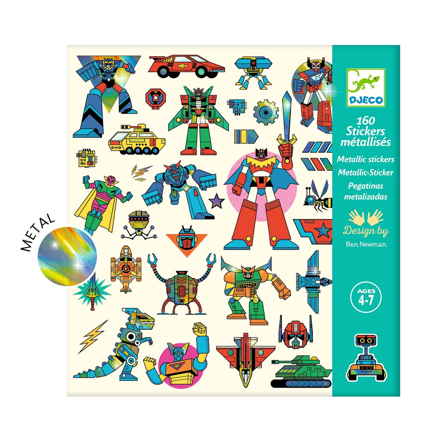 Stickers Robots Djeco - packaging