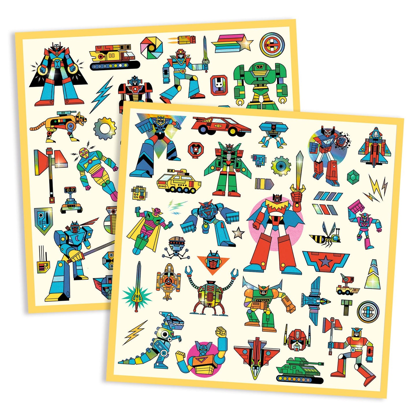 Stickers Robots Djeco - planches